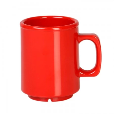 Thunder Group CR9010PR Pure Red Melamine Mug 8 Oz. - 1 Doz 3 Thunder Group CR9010PR Pure Red Melamine Mug 8 Oz. - 1 Doz