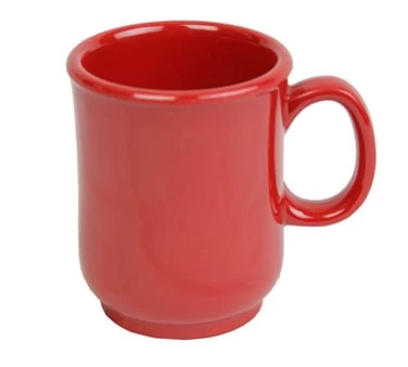 Thunder Group N-901PR Nustone Bulbous Mug With Handle, Pure Red 8 Oz. - 1 Dozen 3 Thunder Group N-901PR Nustone Bulbous Mug With Handle, Pure Red 8 Oz. - 1 Dozen