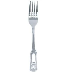 Thunder Group SLSS006 Sea Shell Stainless Steel Dinner Fork 7.68" - 1 Doz