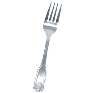 Thunder Group SLSS007 Sea Shell Stainless Steel Salad Fork 7" - 1 Doz 3 Thunder Group SLSS007 Sea Shell Stainless Steel Salad Fork 7" - 1 Doz