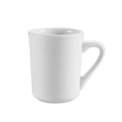 CAC China HMY-17 Harmony Super White Tierra Mug 8 Oz., 3 1/4" - 3 Doz