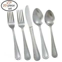 TigerChef Livorno 18/0, 20-Piece Flatware Set, Service For 4
