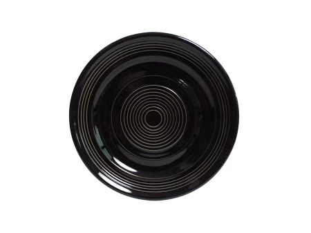 Tuxton CBA-074 Black Concentrix China Plate 7-1/2" - 2 Doz 3 Tuxton CBA-074 Black Concentrix China Plate 7-1/2" - 2 Doz
