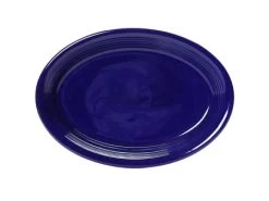 Tuxton CCH-1142 Cobalt Concentrix Oval Coupe Platter 11-1/2" X 8-3/4" - 1 Doz