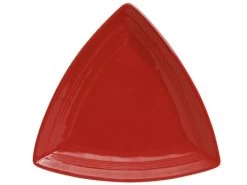 Tuxton CQZ-1248 Cayenne Concentrix China Triangle Plate 12-1/2" - 6 Pcs