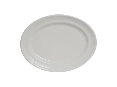 Tuxton CWH-096 White Concentrix Oval Platter 9-3/4" X 6-1/2" - 2 Doz 3 Tuxton CWH-096 White Concentrix Oval Platter 9-3/4" X 6-1/2" - 2 Doz