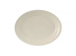Tuxton HEH-091 Hampshire Embossed China Oval Platter 9-1/8" X 6-1/2" - 2 Doz