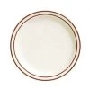 Tuxton TBS-006 Bahamas Brown Speckle China Plate 6-1/2" - 3 Doz