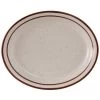 Tuxton TBS-013 Bahamas Brown Speckle Oval China Platter 11-1/2 X 9-1/8 - 1 Doz -Kitchen - Tableware Tuxton TBS 013 Bahamas 11 1 2 x 9 1 8 Oval Platter 1 doz 26518 medium