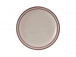 Tuxton TBS-022 Bahamas Brown Speckle China Plate 8-1/8" - 3 Doz