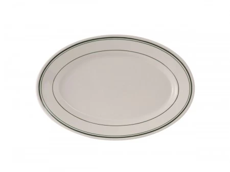 Tuxton TGB-012 Green Bay Oval Platter 10-1/2" X 7-3/8" - 2 Doz 3 Tuxton TGB-012 Green Bay Oval Platter 10-1/2" X 7-3/8" - 2 Doz