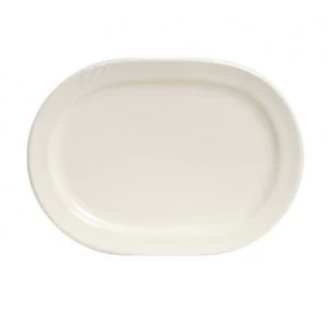 Tuxton YEH-137 Monterey Embossed China Racetrack Platter 13-7/8" X 9-3/4" - 1 Doz 3 Tuxton YEH-137 Monterey Embossed China Racetrack Platter 13-7/8" X 9-3/4" - 1 Doz
