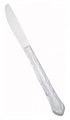 Winco 0004-08 Elegance Heavy Weight Stainless Steel Dinner Knife 8-5/8" - 1 Doz