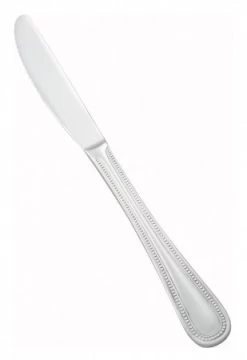 Winco 0005-08 Dots Heavy Weight 18/0 Stainless Steel Dinner Knife 8-3/4" - 1 Doz