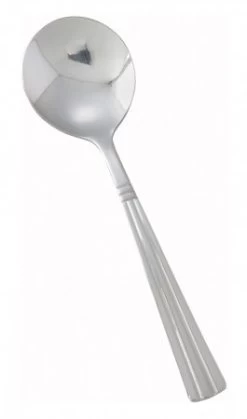 Winco 0007-04 Regency Heavy Weight Stainless Steel Bouillon Spoon - 1 Doz