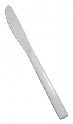 Winco 0012-08 Windsor Heavyweight 18/0 Stainless Steel Dinner Knife - 1 Doz