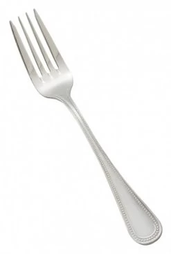 Winco 0036-06 Deluxe Pearl Extra Heavy Stainless Steel Salad Fork - 1 Doz