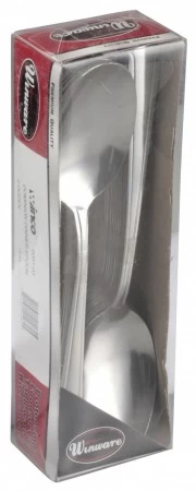 Winco 0081-03 Dominion Medium Weight Stainless Steel Dinner Spoon - 2 Doz