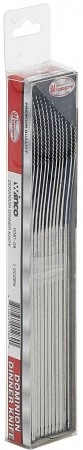 Winco 0081-08 Dominion Medium Weight Stainless Steel Dinner Knife - 1 Doz