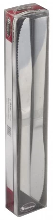 Winco 0082-08 Windsor Medium Weight Stainless Steel Dinner Knife - 1 Doz