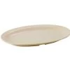 Winco MMPO-138 Tan Oval Melamine Platter 13" X 8" - 1 Doz