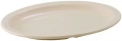 Winco MMPO-96 Tan Oval Melamine Platter 9-3/4" X 6-3/4" - 1 Doz