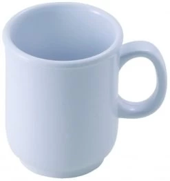 Winco MMU-8W White Bulbous Melamine Mug 8 Oz. - 1 Doz
